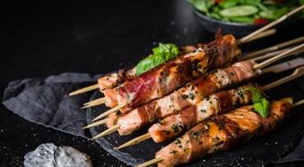 Losos kebab